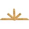 Ekena Millwork Kennewick Rough Sawn Timber Gable Bracket, Western Red Cedar, 84"W x 49"H x 2"D x 6"F, 14/12 Pitch GBW084X49X0206KEN00RWR - alternate 5